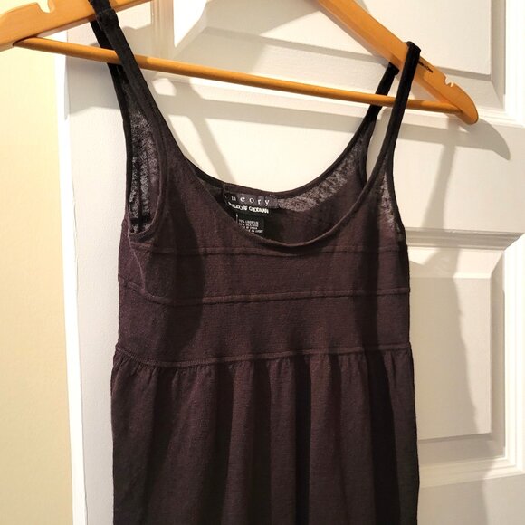 Lot of 2 - Theory Linen Top with Skirt / Brown / Size Small - Picture 4 of 11